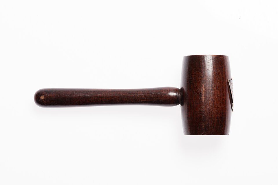 Wooden gavel
